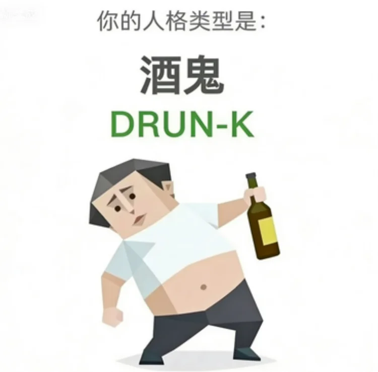DRUNK（酒鬼）人格图