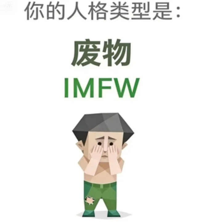 IMFW（废物）人格图